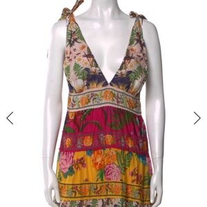 FARM Rio Vibrant Floral Backless Dress